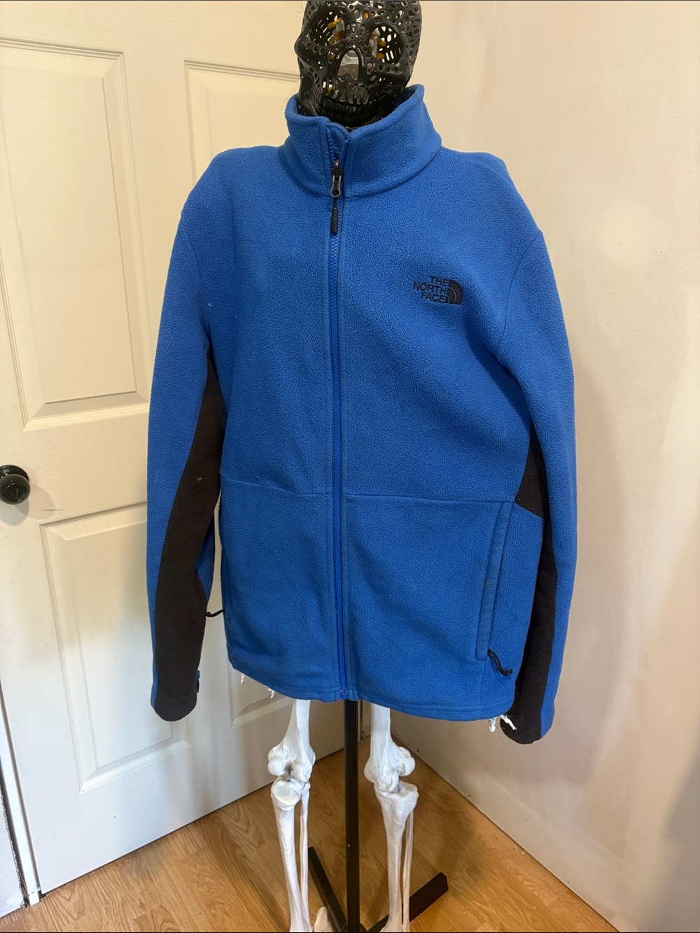 The North Face Blue Fleece Jacket with Black Panels
